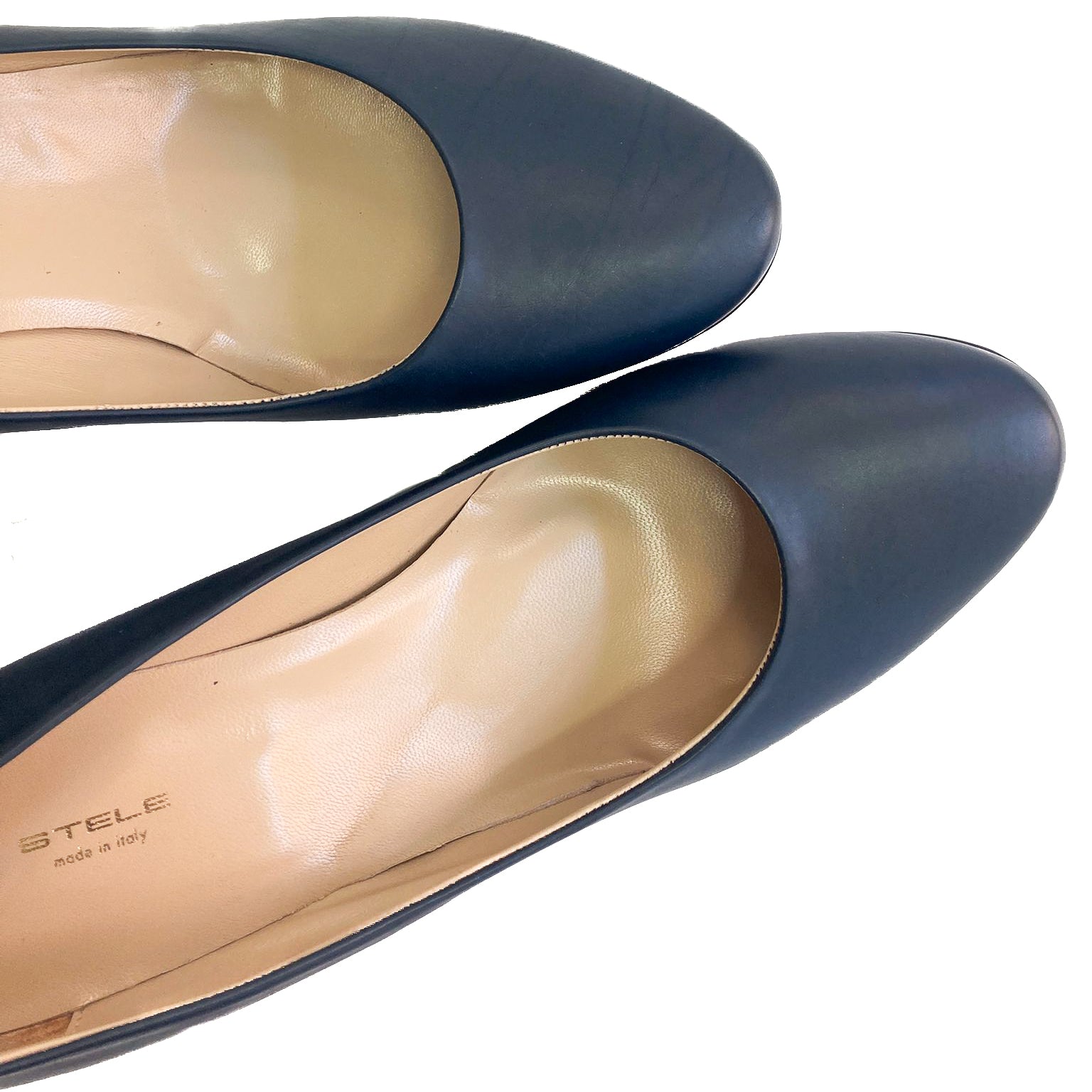 MASSINE-decollete-vista-punta-sopra-paio-vitello-blu