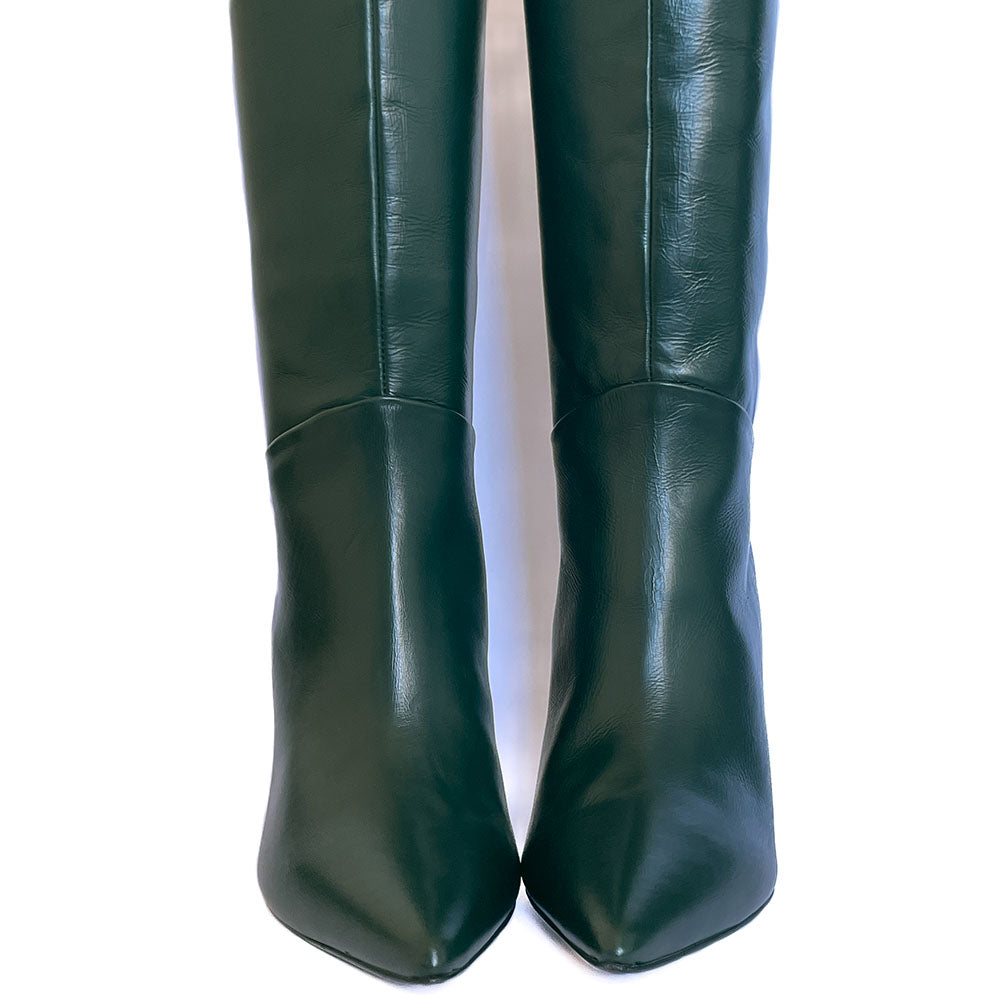 LAIA-stivale-vista-punta-vicino-vitello-verde-bottiglia