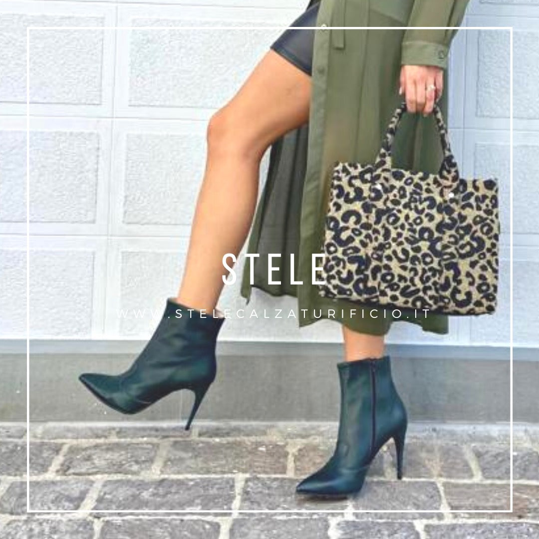 Yasmine-stivaletto-tronchetto-vista-indossato-laterale-vitello-verdone