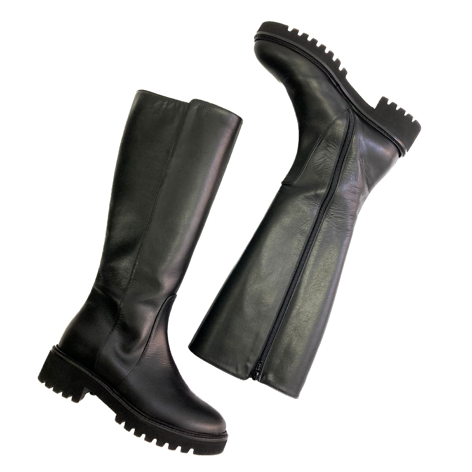 VANILLE-stivale-vista-sopra-paio-esterno-interno-vitello-nero