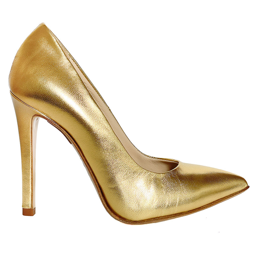 STEFY-decollete-vista-punta-laterale-singola-laminato-oro