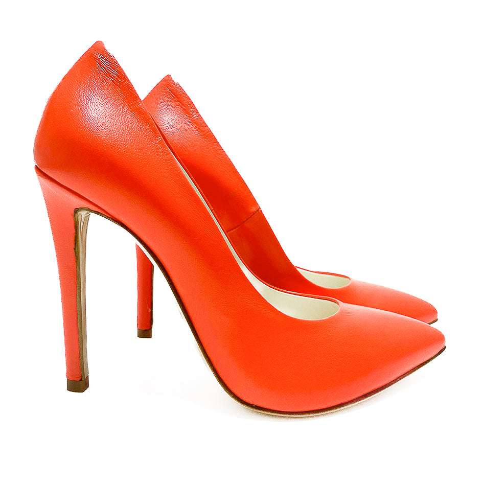 STEFY-decollete-vista-laterale-tacco-paio-nappa-arancione