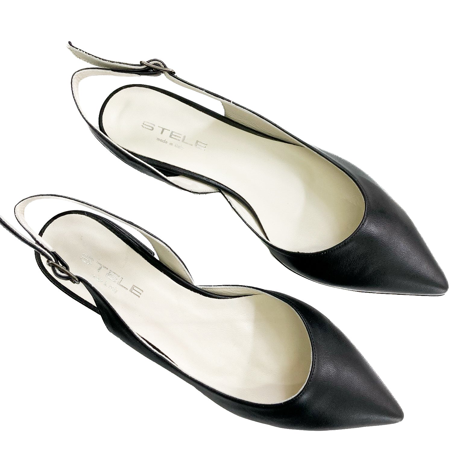 ARDISIA-slingback-vista-punta-sopra-paio-nappa-nera