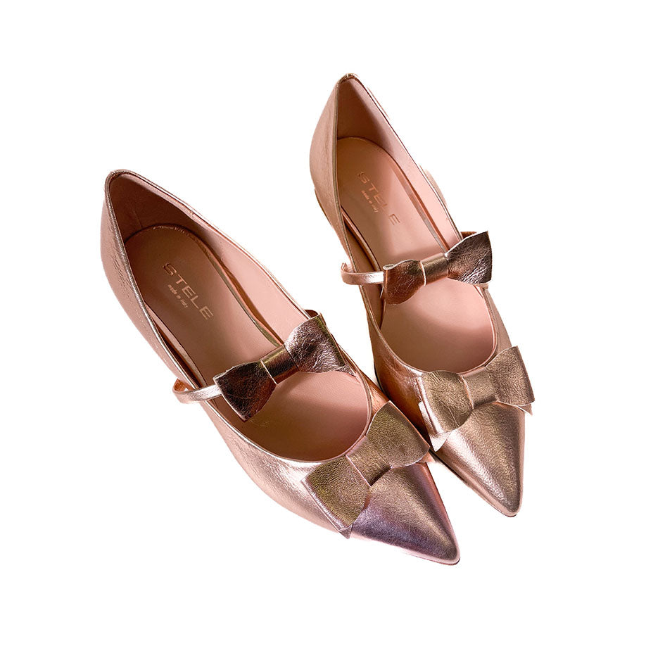 ANEMONE-ballerina-vista-punta-sopra-paio-laminato-rame