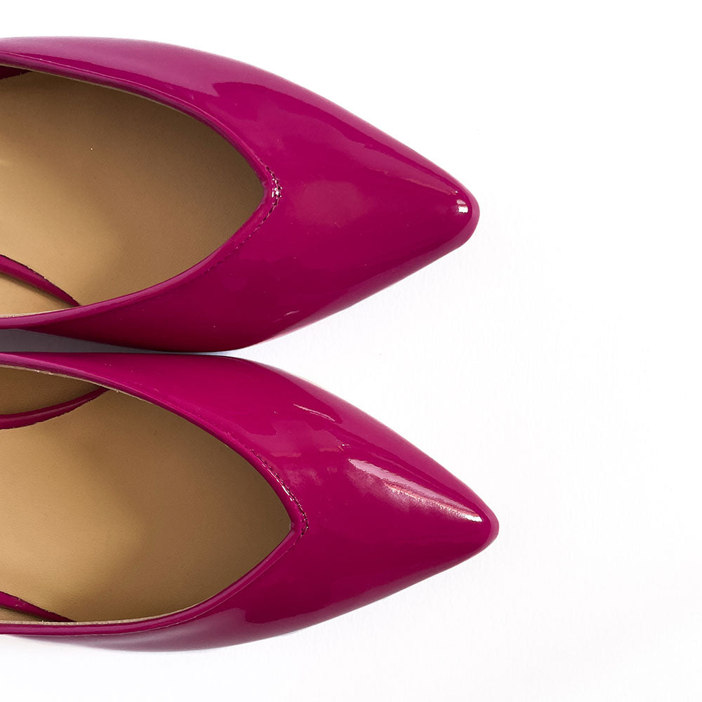 MARA-punta-tallone-ballerina-vista-punta-sopra-vicino-vernice-ciclamino