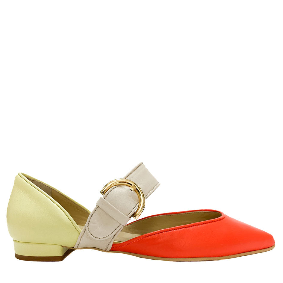 ALLISON-ballerina-vista-laterale-nappa-arancione-gialla-panna