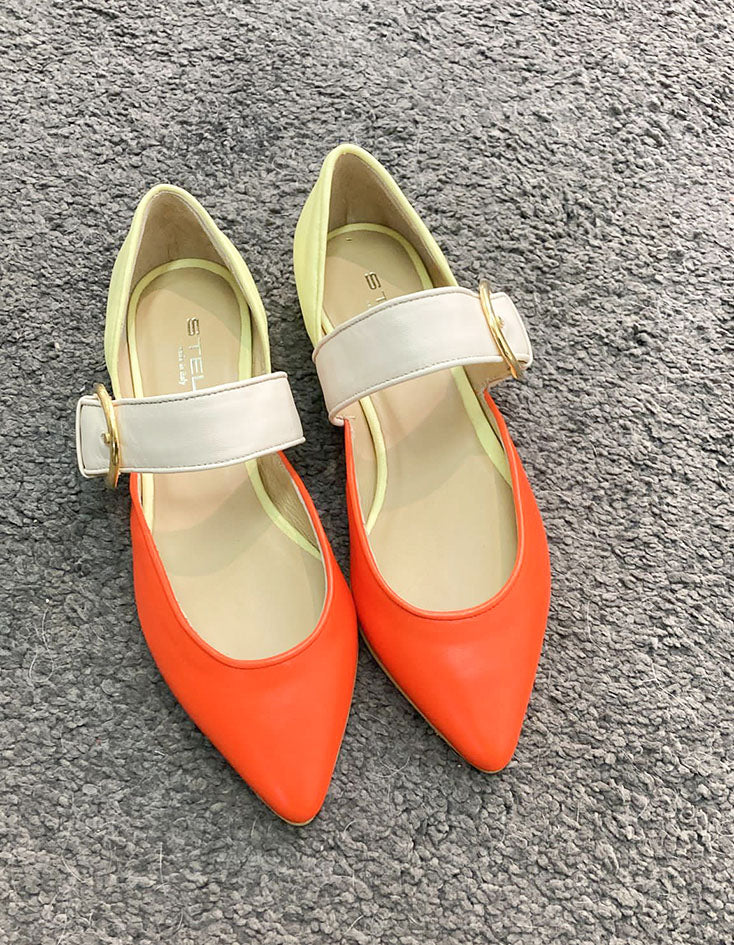ALLISON-ballerina-vista-punta-sinistra-nappa-arancione-gialla-panna