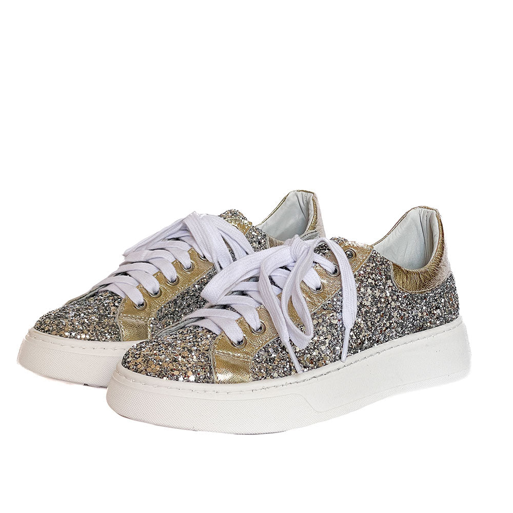 DUBLINO-sneakers-vista-punta-paio-laminato-platino-glitter-argento
