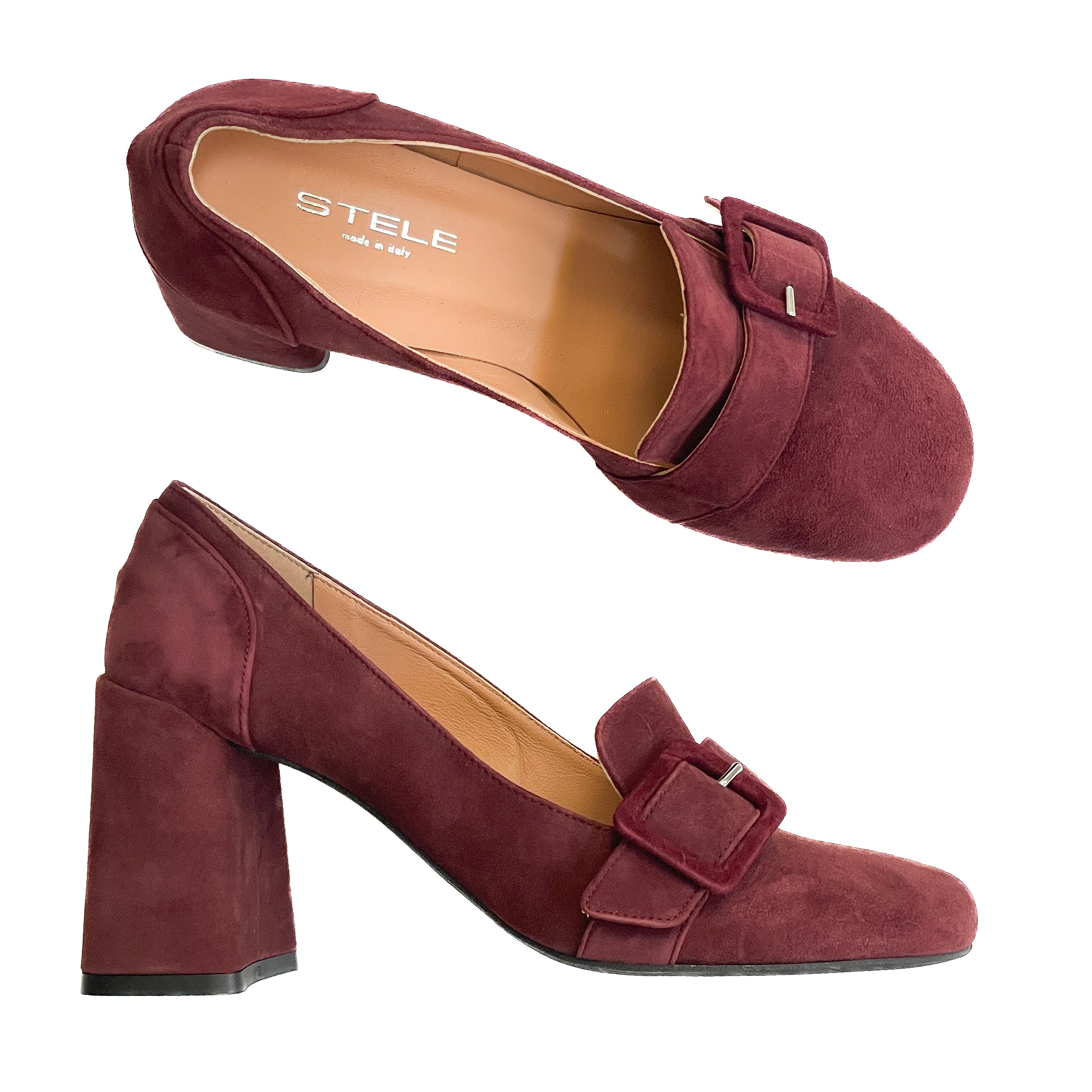 MADRID-mocassino-con-tacco-vista-laterale-punta-sopra-paio-camoscio-bordeaux