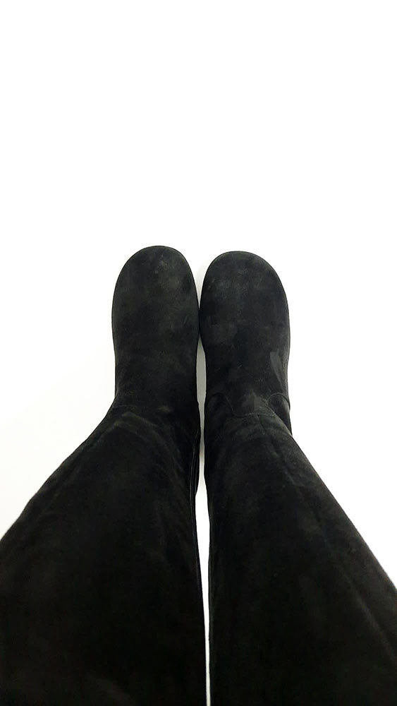 MONACO-stivale-vista-punta-sopra-camoscio-nero-tacco-7,5