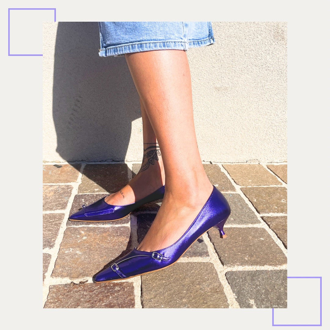 ANVERSA-decollete-vista-indossato-tallone-laminato-viola-tacco-3,5