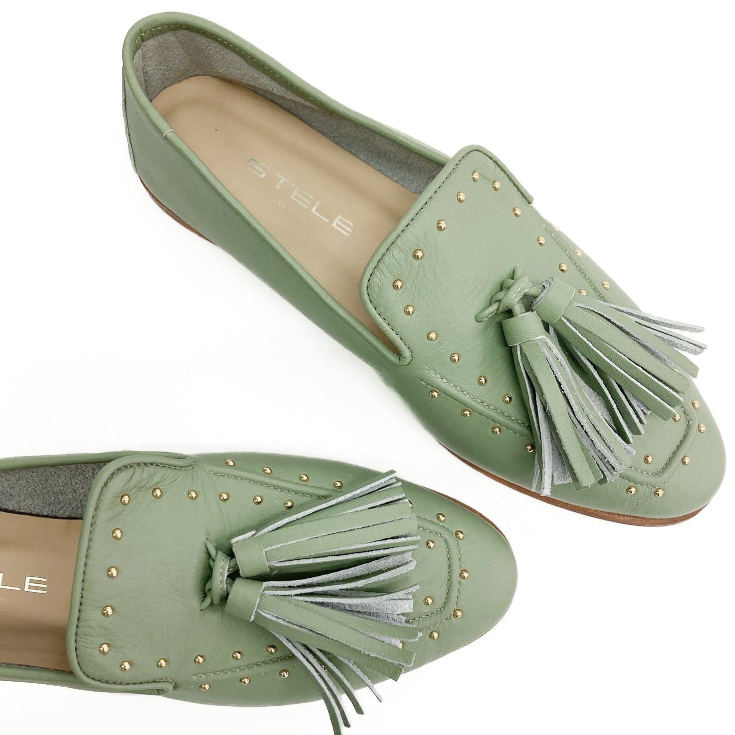 PATRASSO-mocassino-vista-punta-frange-sopra-vitello-menta