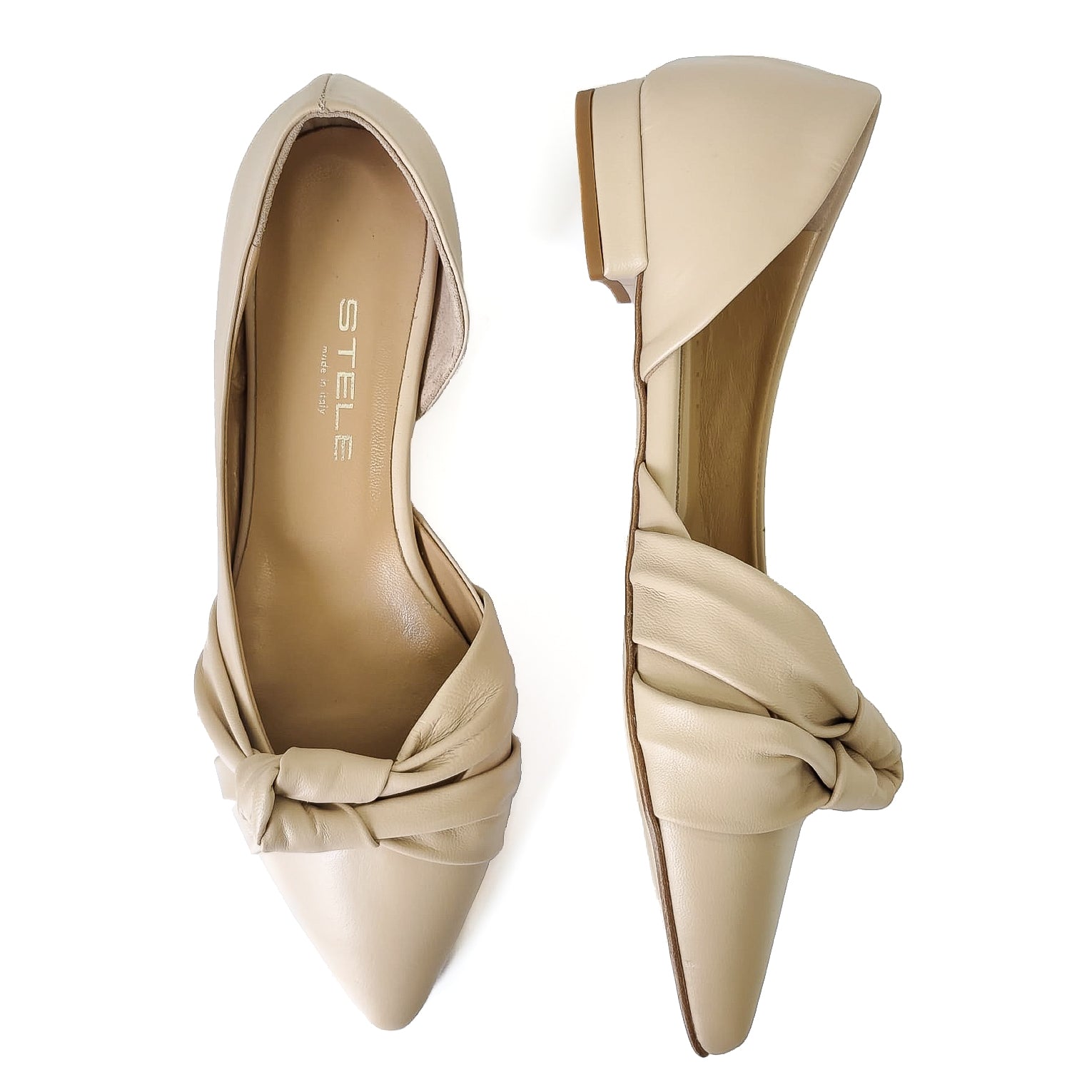 MALIBU-ballerina-con-nodo-vista-laterale-interno-e-punta-paio-nappa-nudo