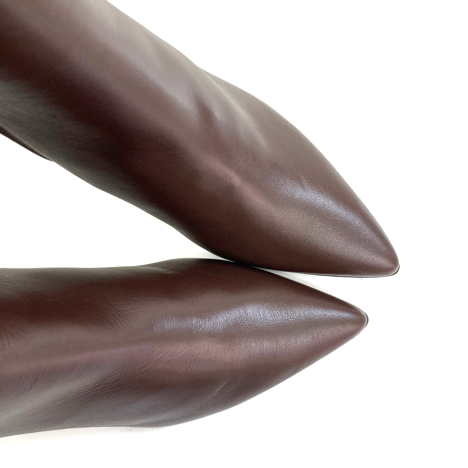 KELLY-tronchetto-stivaletto-vista-punta-sopra-nappa-cioccolato