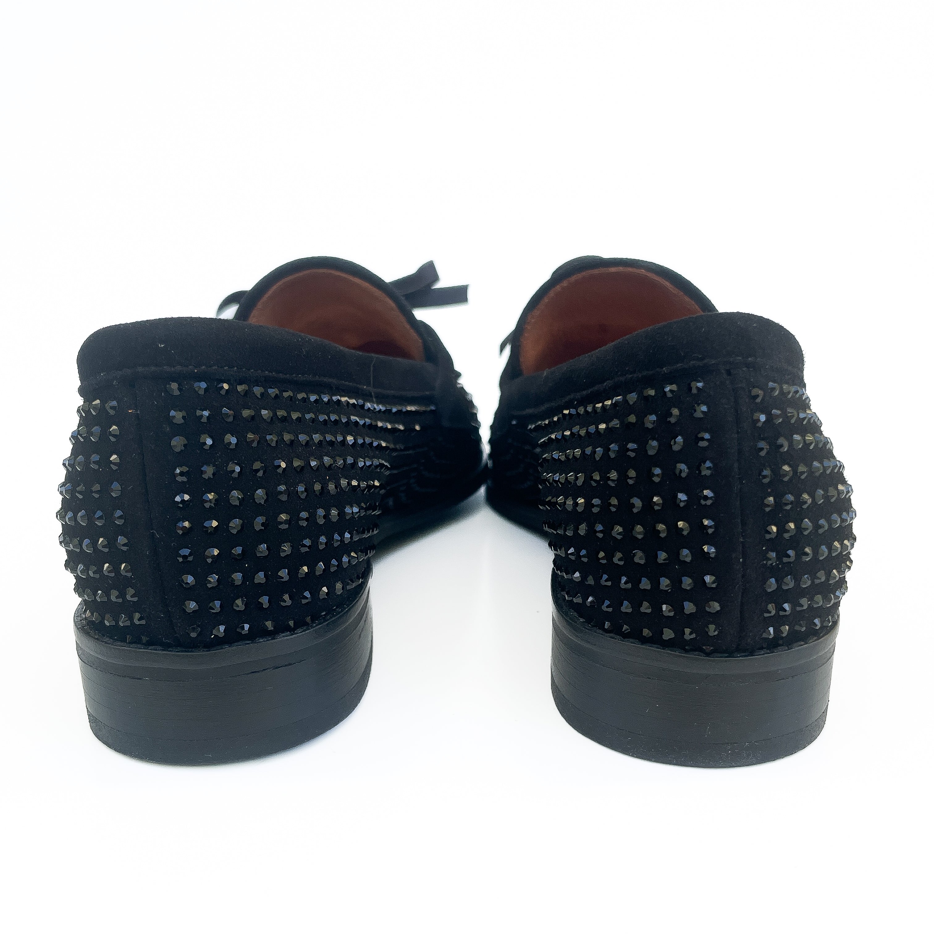 concordia-camoscio-Nero-Strass-neri-pelle-vista-dietro