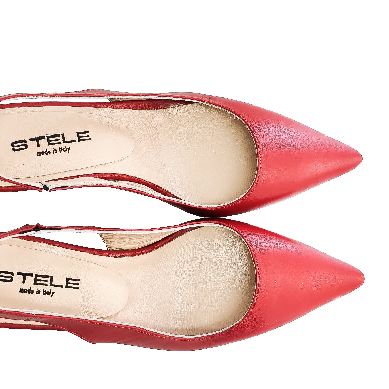 AGOSTINA-slingback-chanel-vista-punta-sopra-paio-nappa-rossa