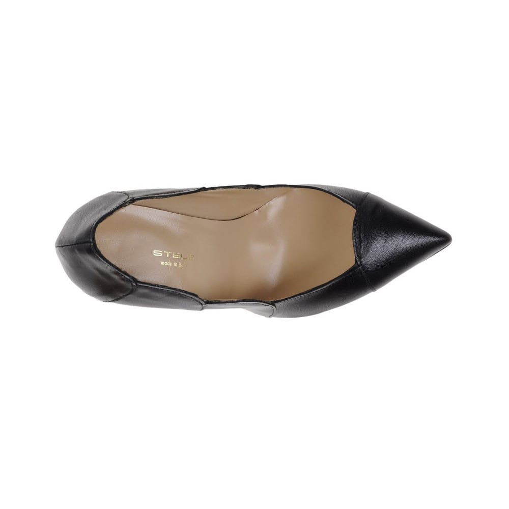 KASHASHA-decollete-vista-sopra-singola-capretto-nero-made-in-italy