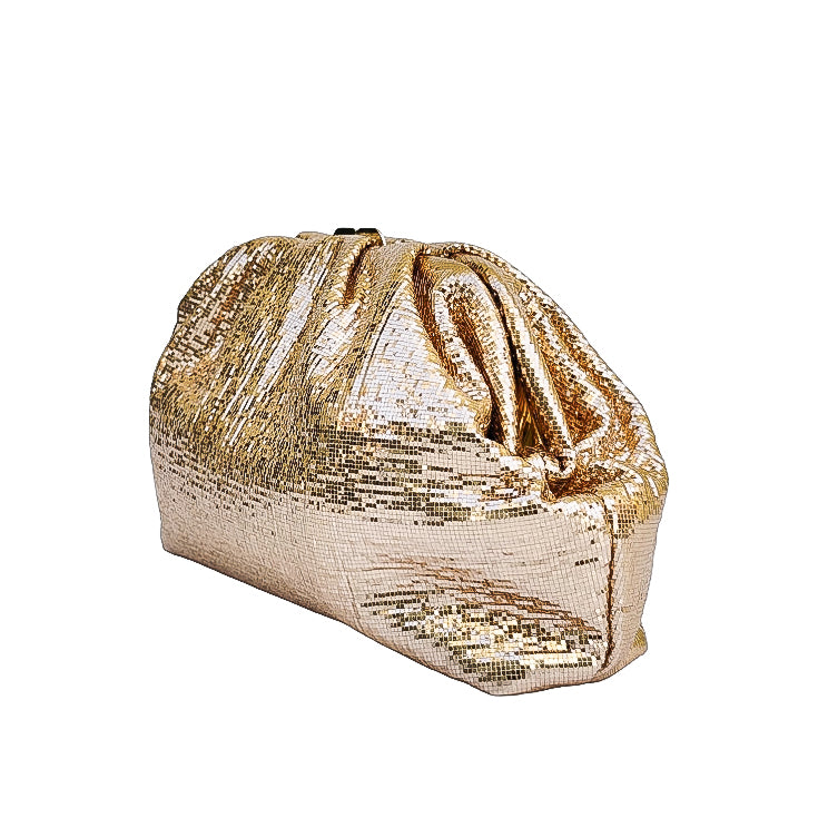AURORA-BAG-pochette-vista-laterale-tessuto-lurex-rame