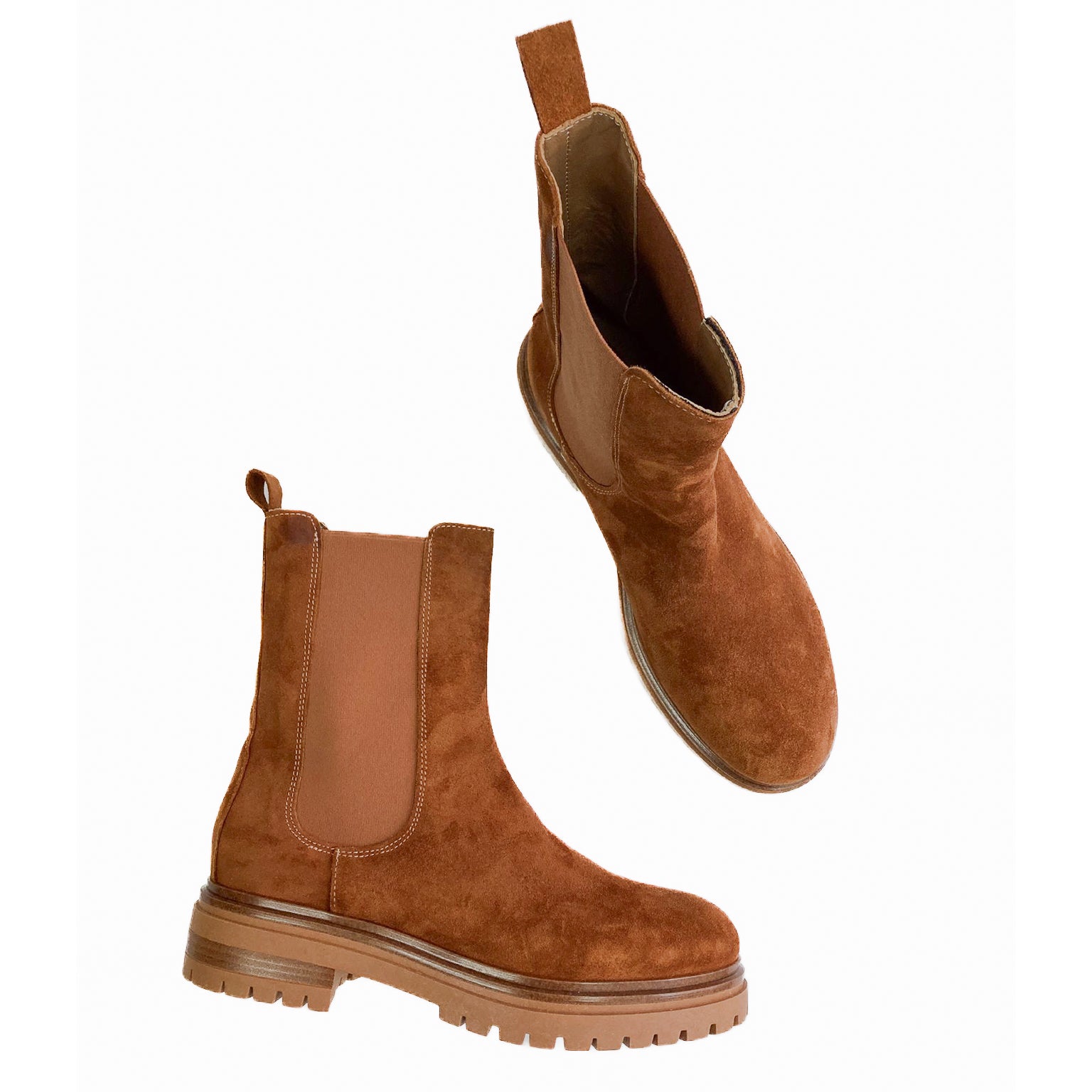 BARCELLONA-beatles-vista-sopra-paio-camoscio-cuoio-vera-pelle