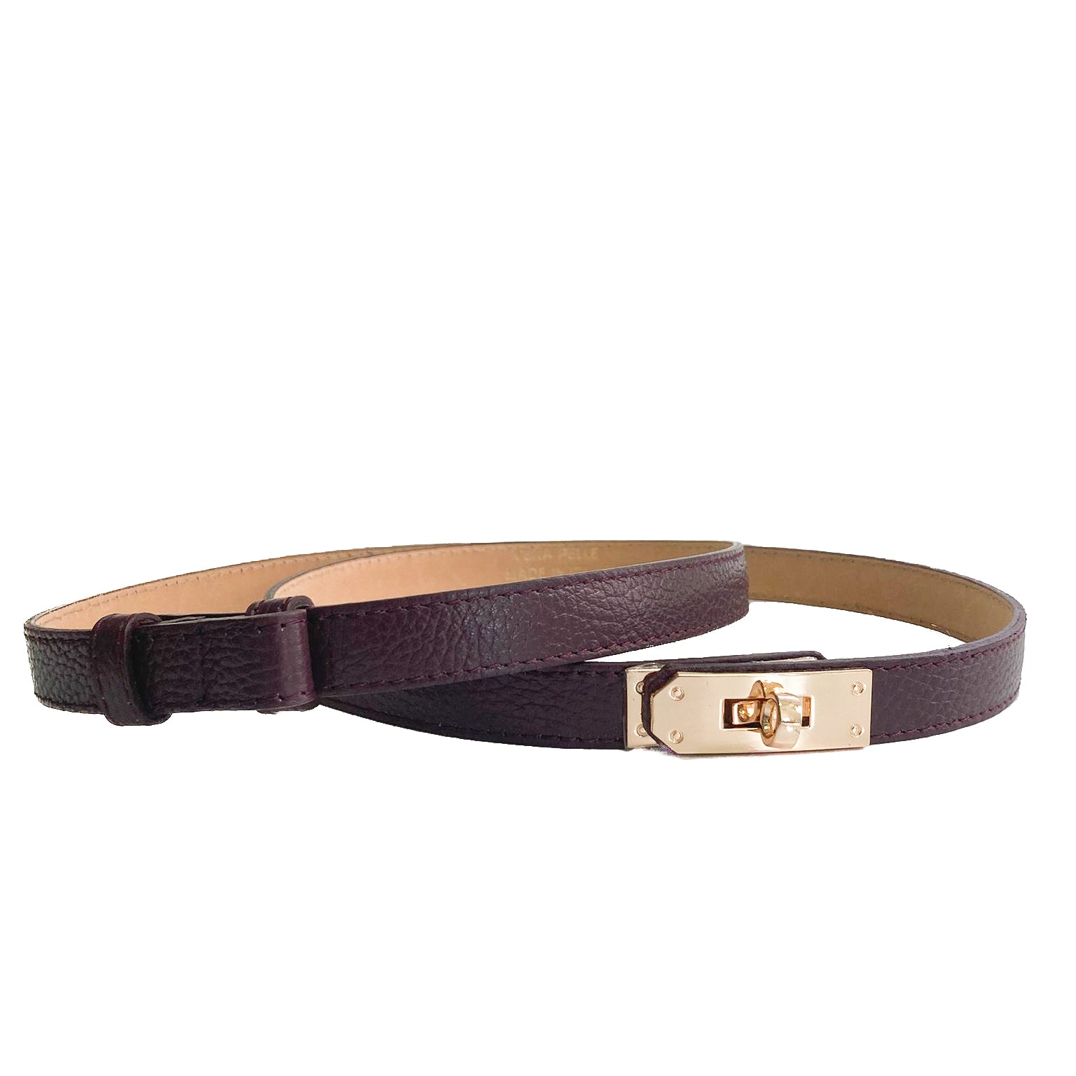 Cassandra-belt-vitello-bordeaux-scuro-regolabile-pelle-vista-frontale-doppia