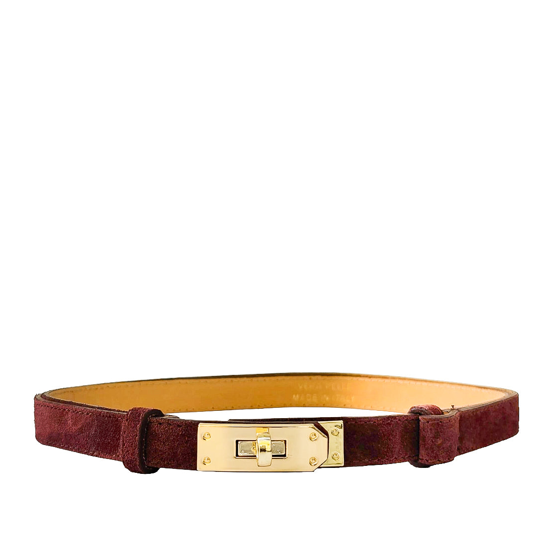 Cassandra Belt Camoscio Bordeaux
