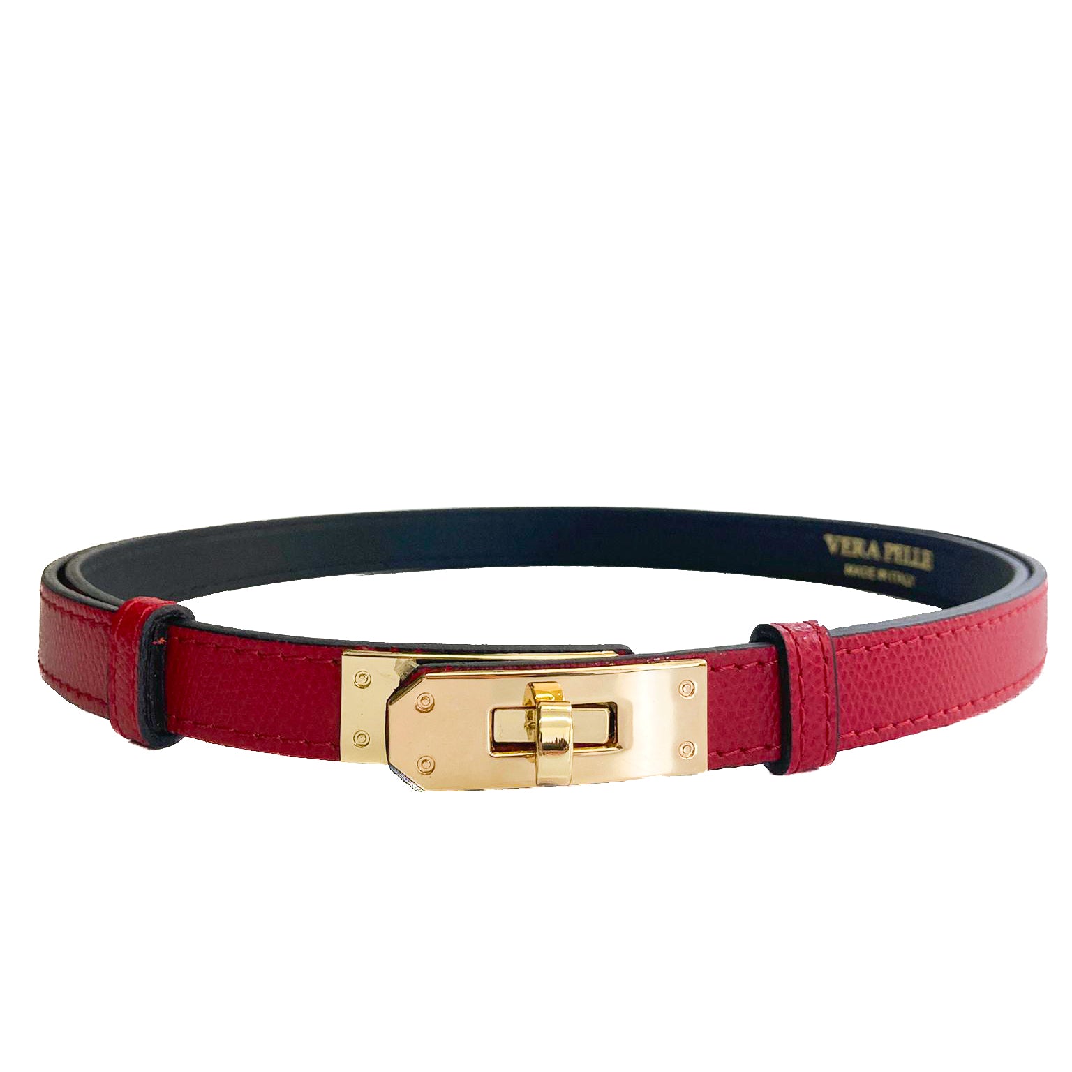 Cassandra-belt-vitello-rosso-scuro-regolabile-pelle-vista-frontale
