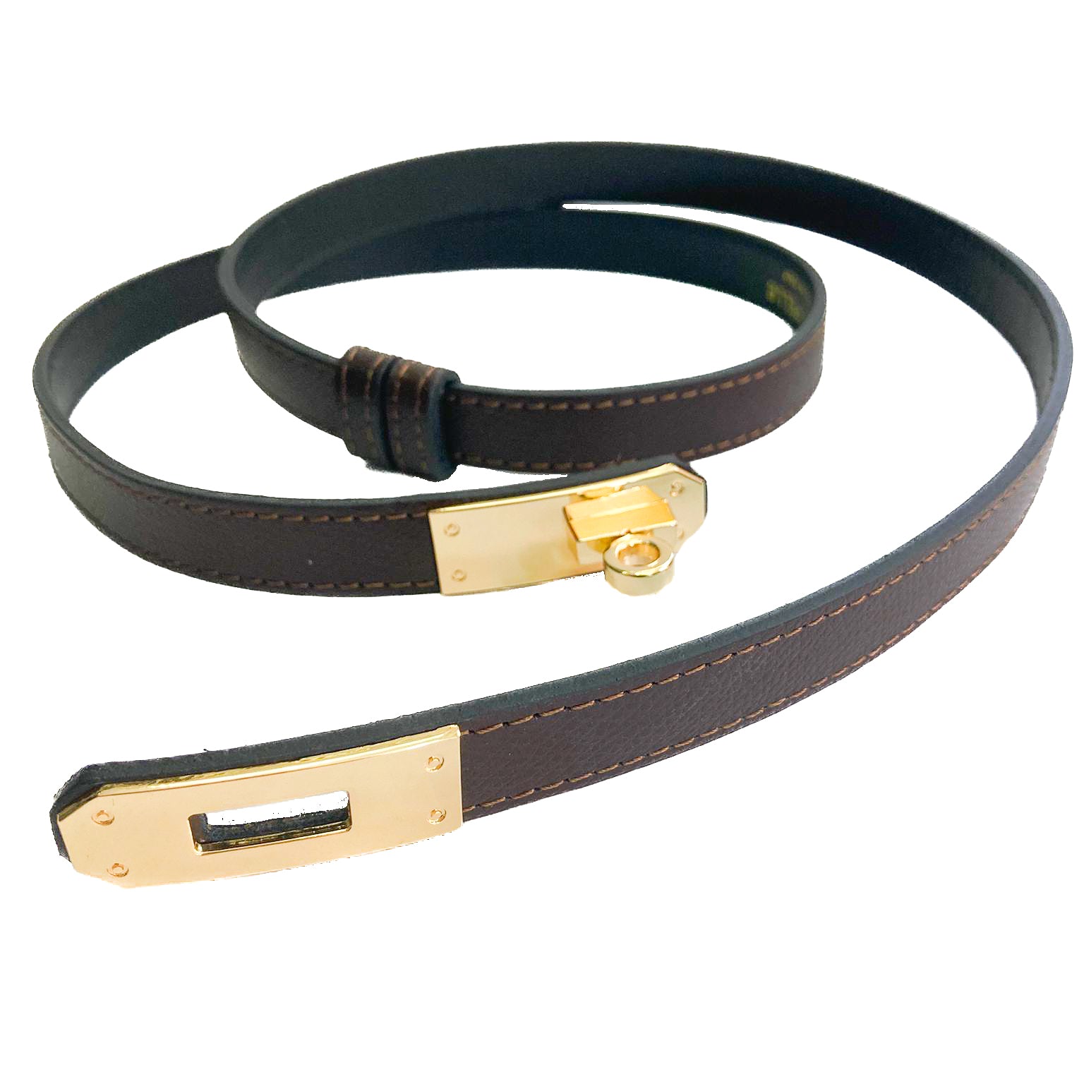 Cassandra-belt-vitello-testa-di-moro-regolabile-pelle-vista-lunga-aperta