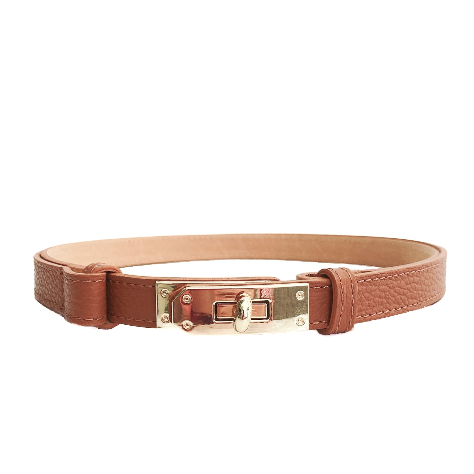 Cassandra-belt-vera-pelle-cuoio-vista-frontale-regolabile