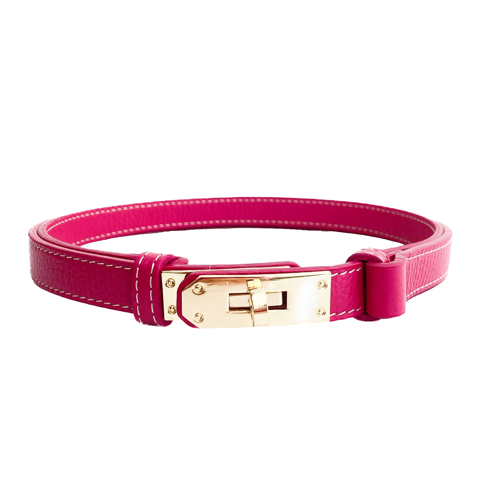 Cassandra-belt-pelle-regolabile-vista-frontale-chiusa-vera-pelle