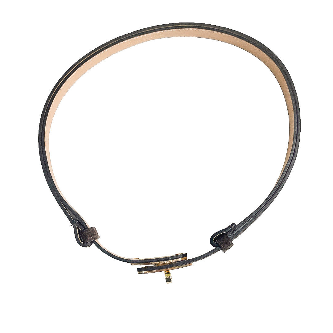 CASSANDRA-BELT-accessori-cinta-vista-sopra-corta-chiusa-camoscio-testa-di-moro