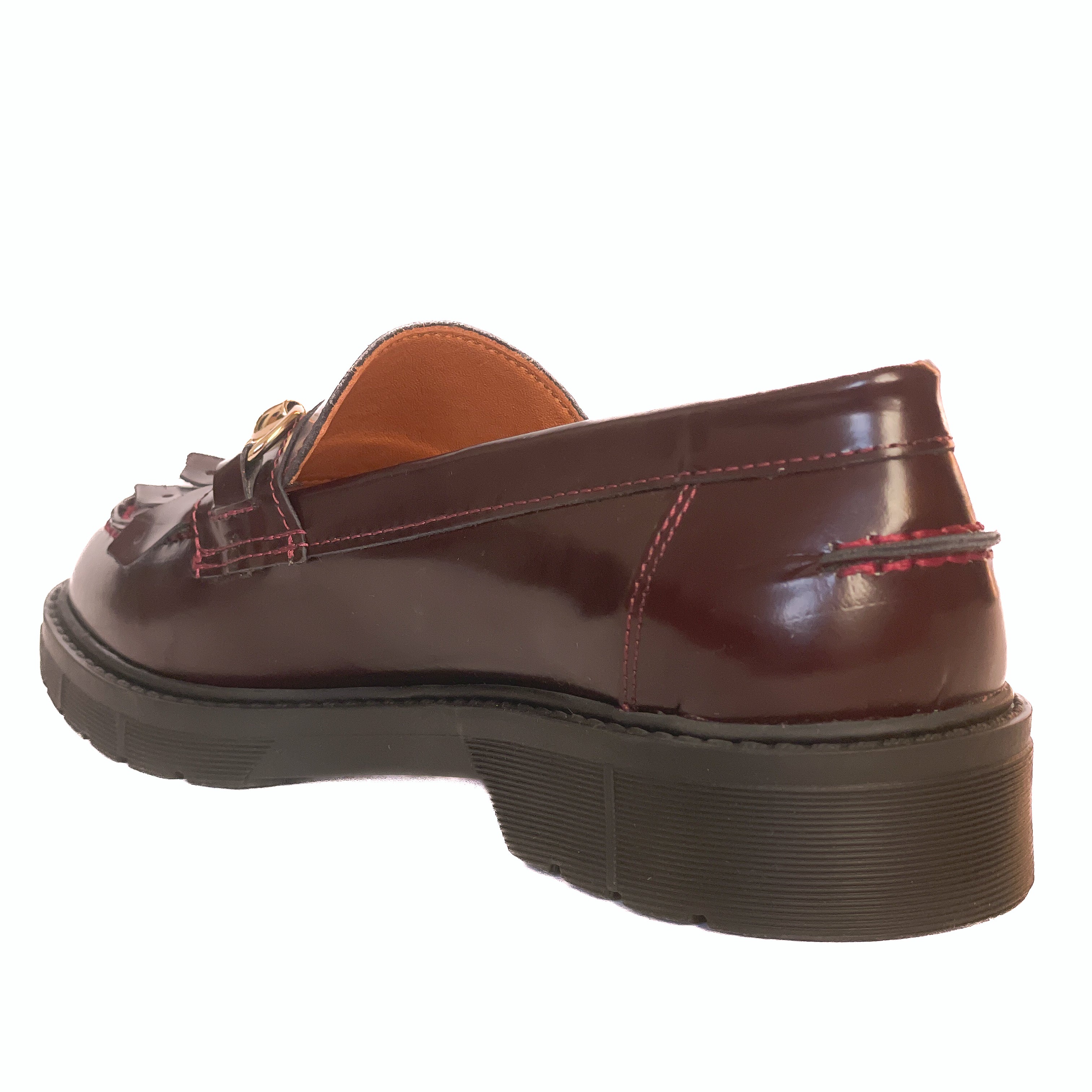 COLONIA-mocassini-vista-tallone-singola-abrasivato-bordeaux-accessorio-oro
