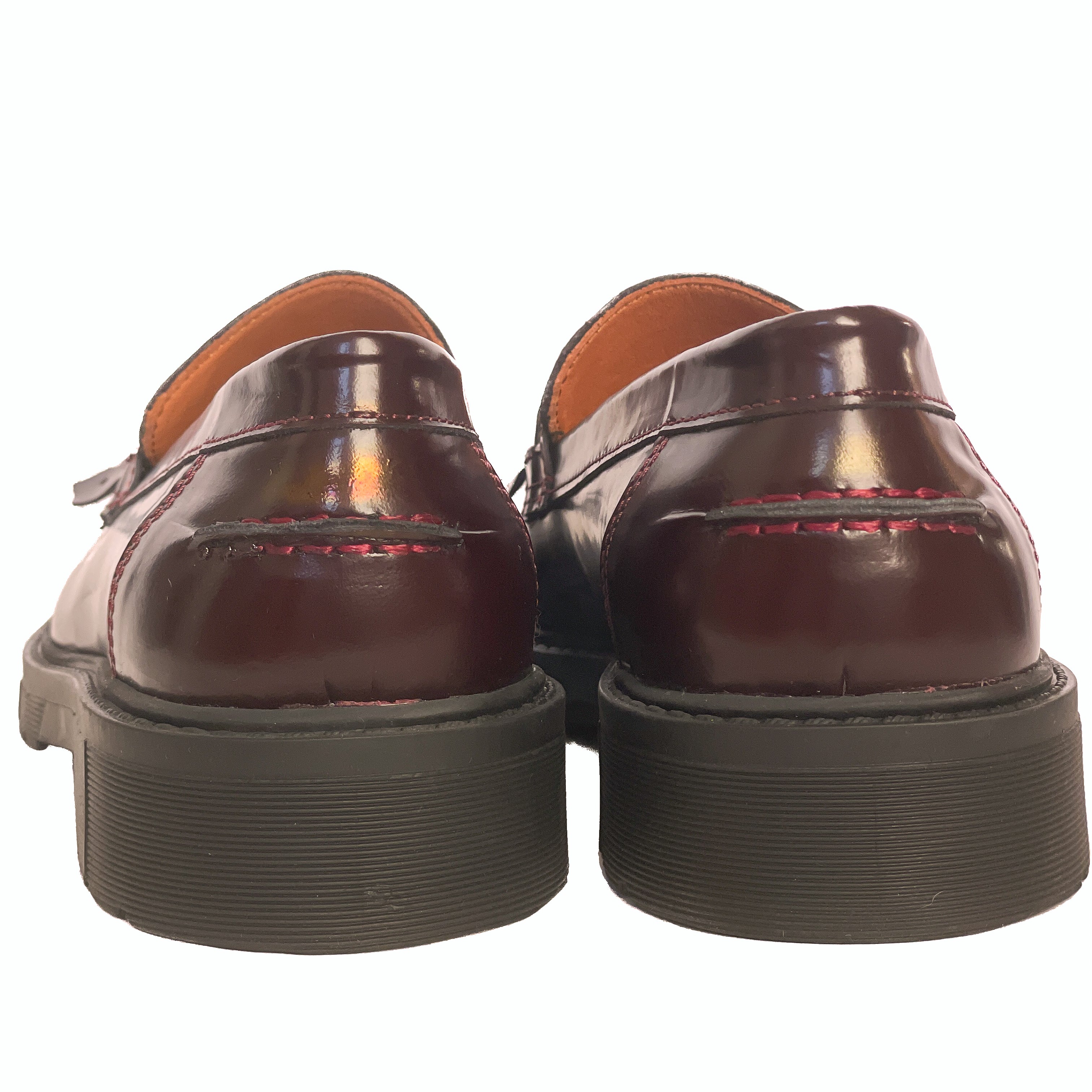 COLONIA-mocassini-vista-tallone-dietro-paio-abrasivato-bordeaux-accessorio-oro