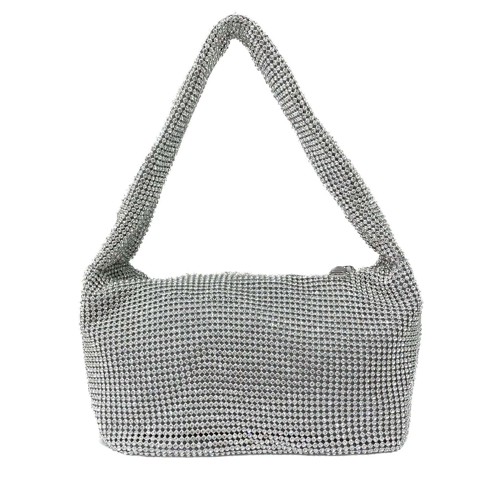 COMO-BAG-borse-vista-frontale-manico-su-tessuto-argento-strass-cristallo