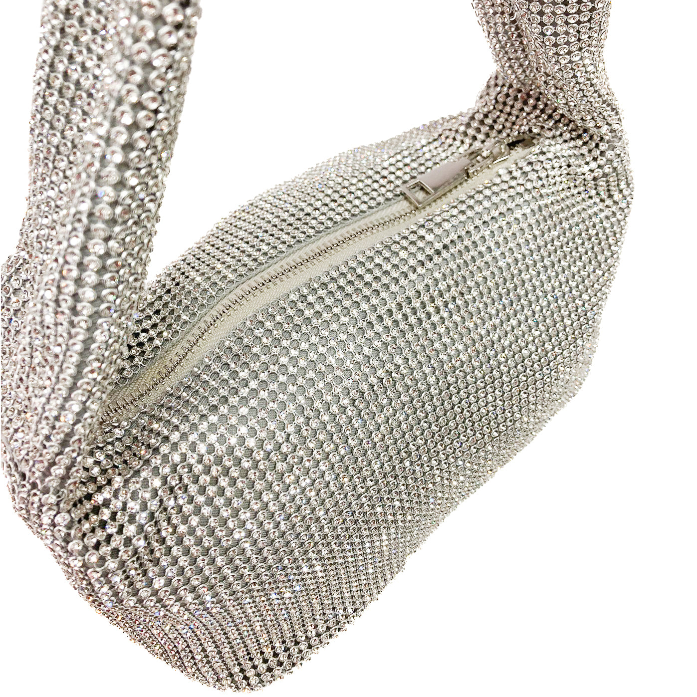 COMO-BAG-borse-vista-laterale-sopra-tessuto-argento-strass-cristallo