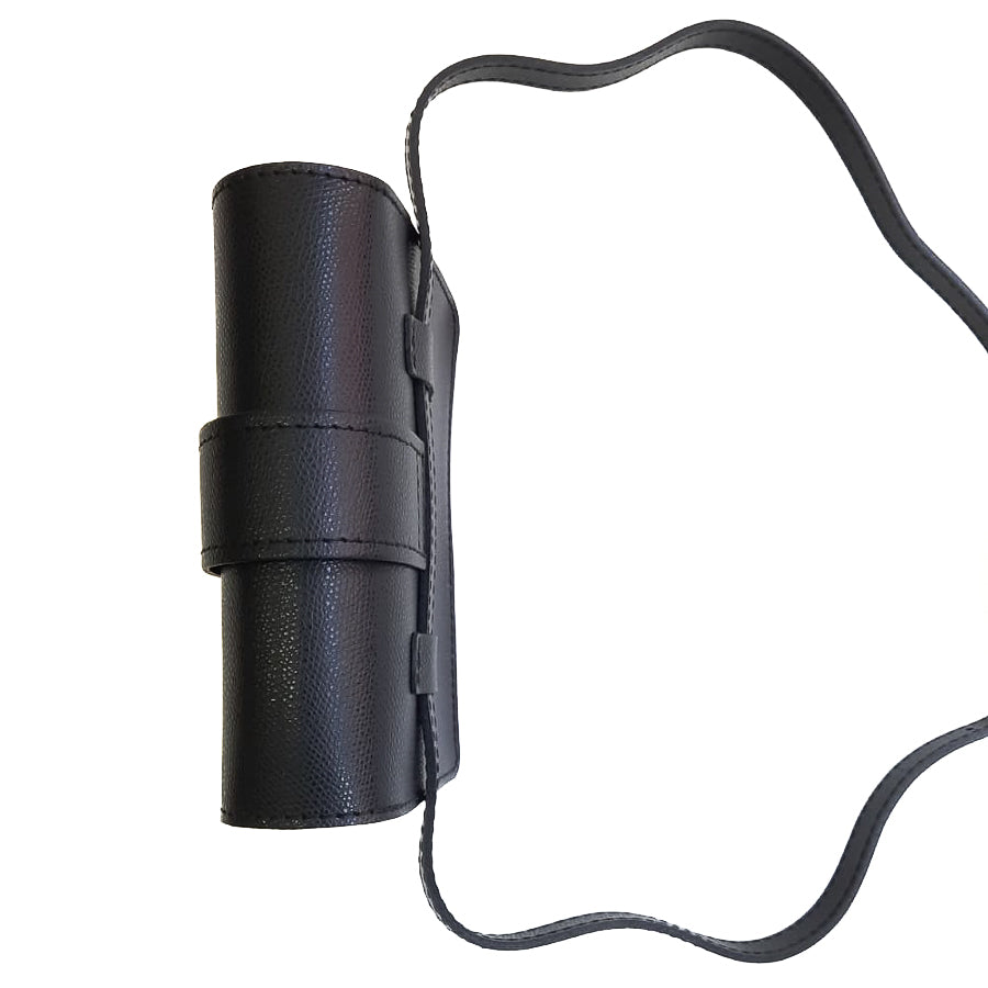 CREMONA-BAG-borsa-pochette-marsupio-vista-laterale-sopra-cinta-vitello-nero