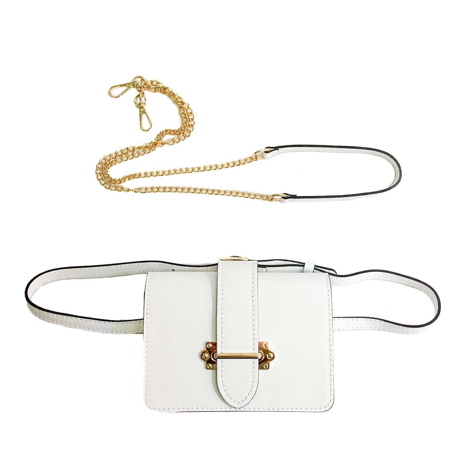 CREMONA-BAG-borsa-pochette-marsupio-vista-sopra-frontale-tracolla-vitello-bianco