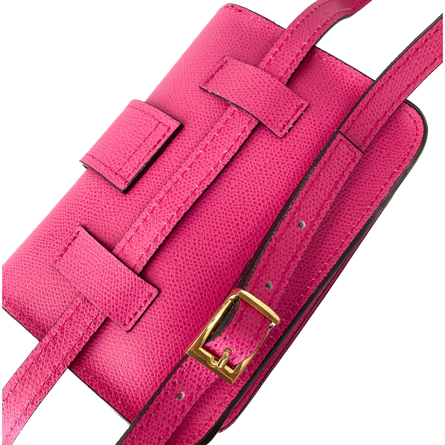 CREMONA-BAG-borsa-pochette-marsupio-vista-posteriore-passanti-vicina-vitello-fucsia