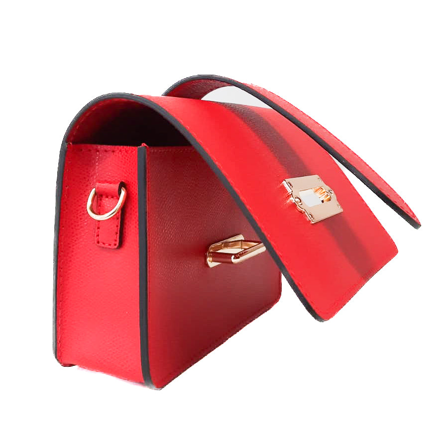 CREMONA-BAG-borsa-pochette-marsupio-vista-laterale-aperta-vitello-rosso