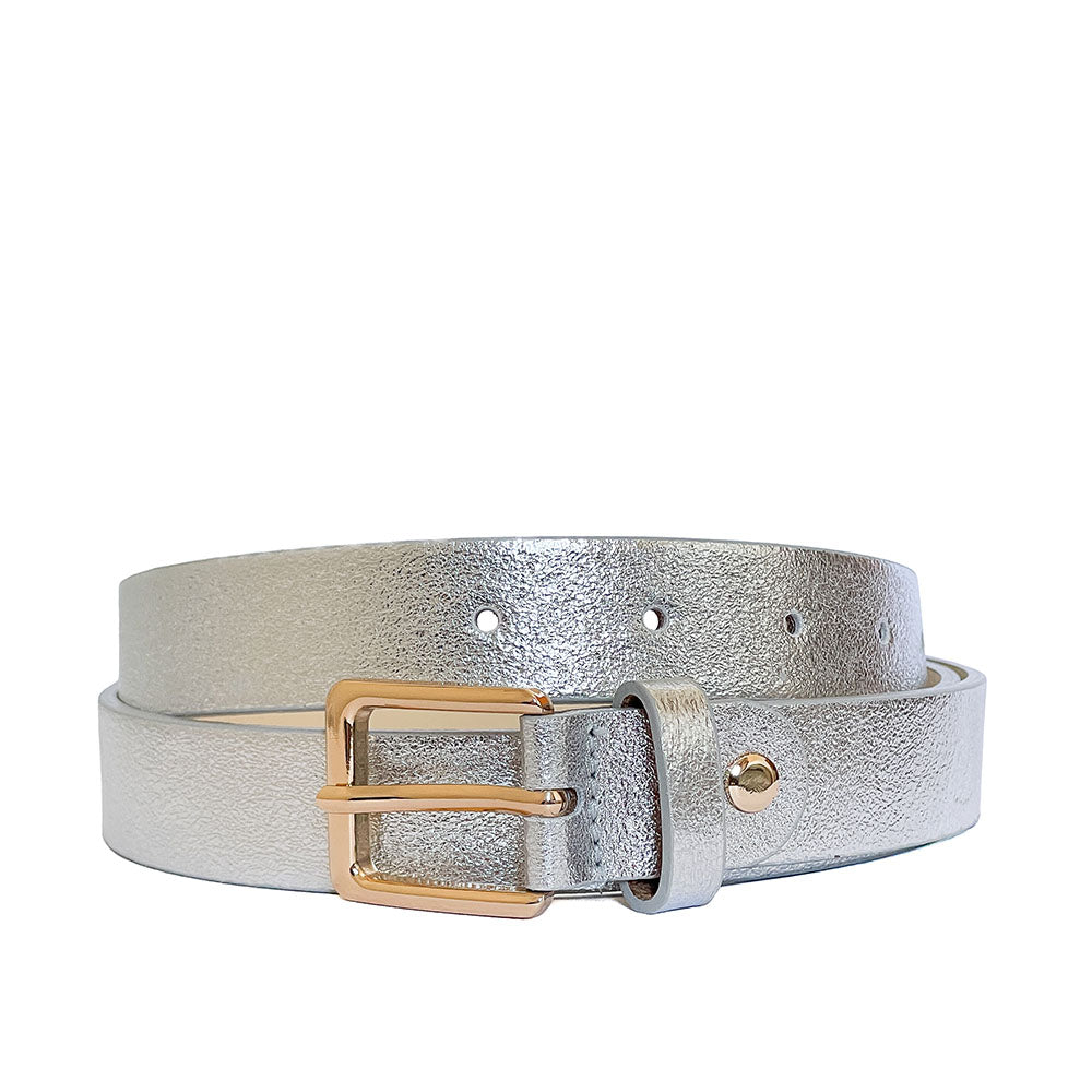 EMILIE-BELT-accessori-vista-frontale-vitello-laminato-argento