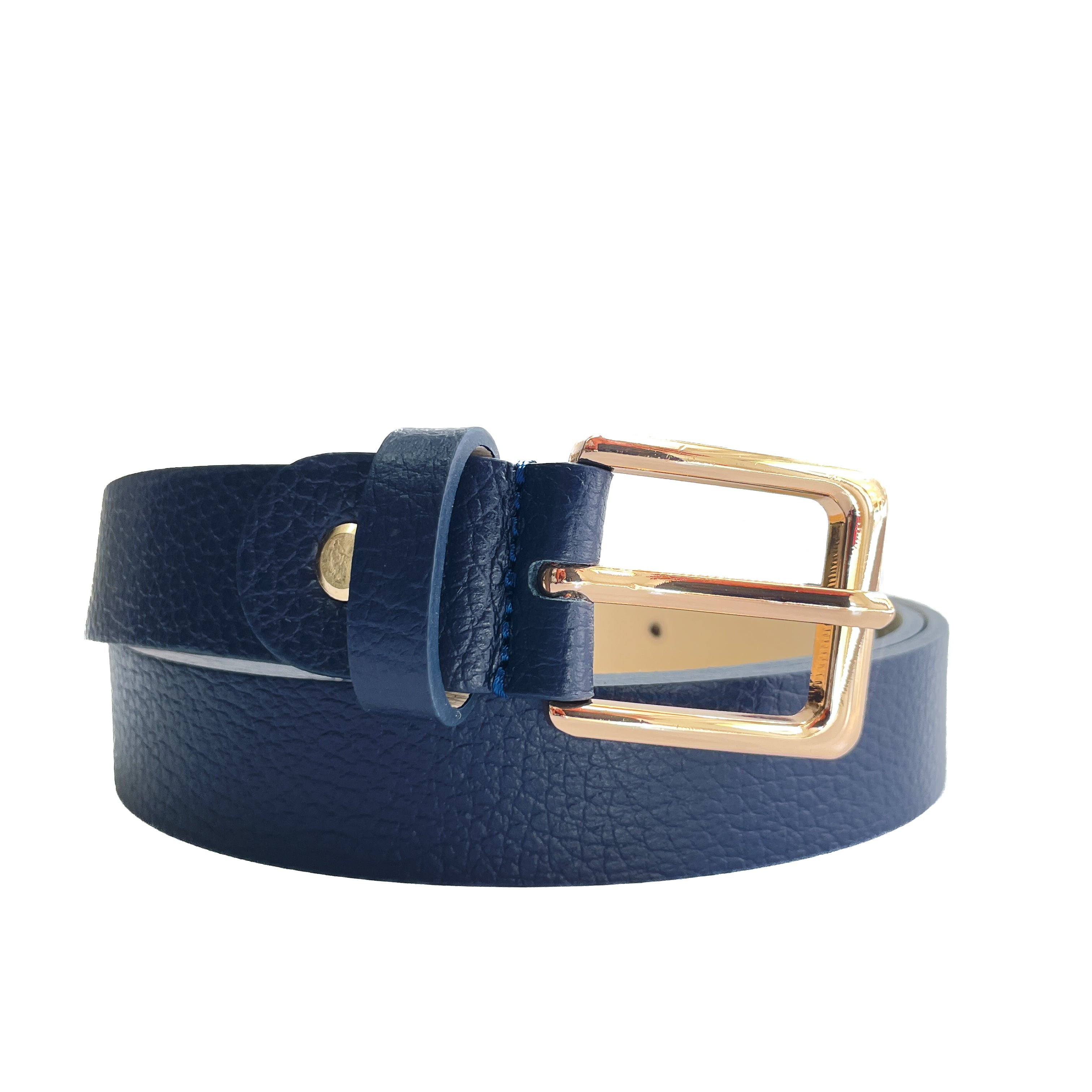EMILIE-BELT-accessori-cinta-vista-frontale-vitello-blu-navy