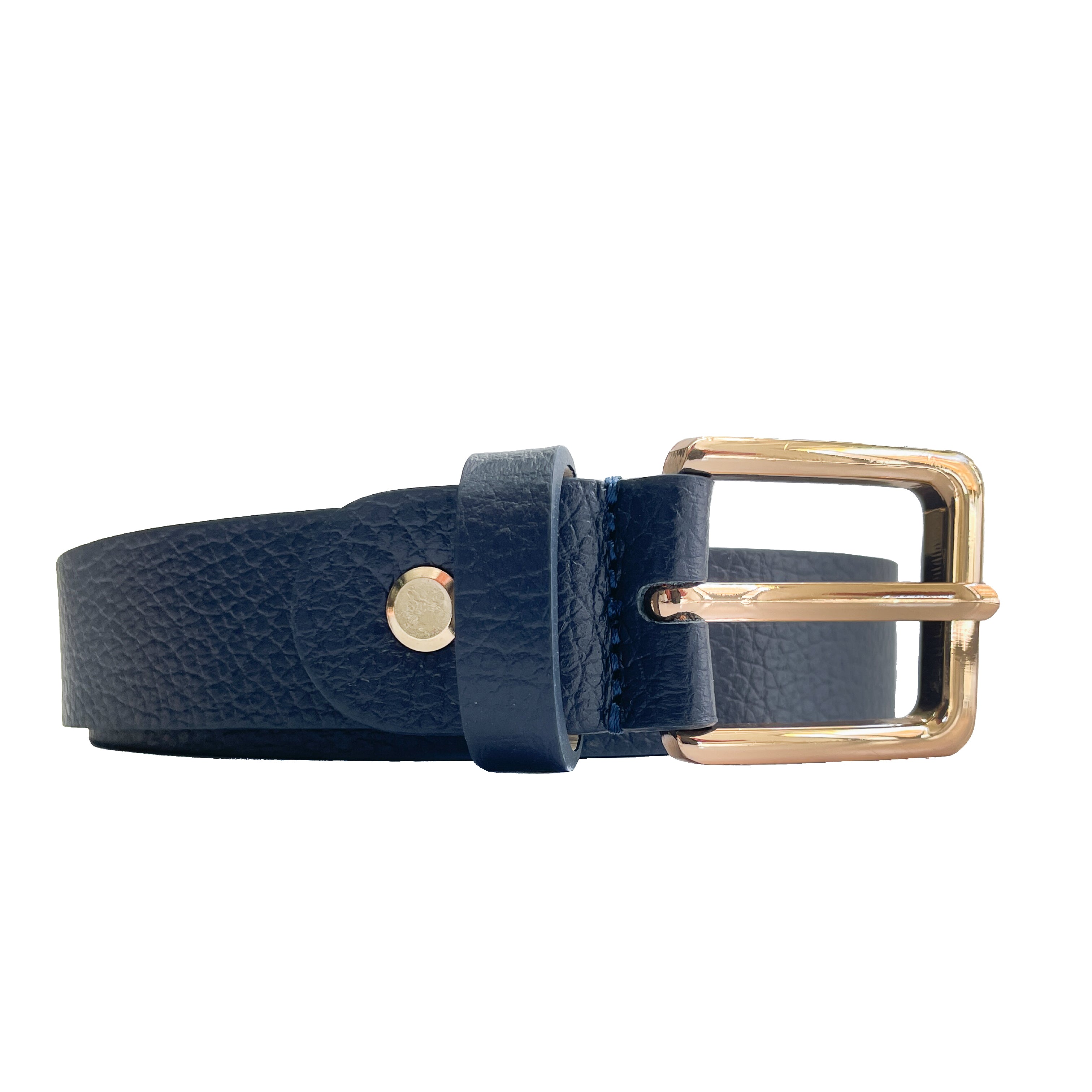 EMILIE-BELT-accessori-cinta-vista-frontale-diritta-vitello-blu-navy