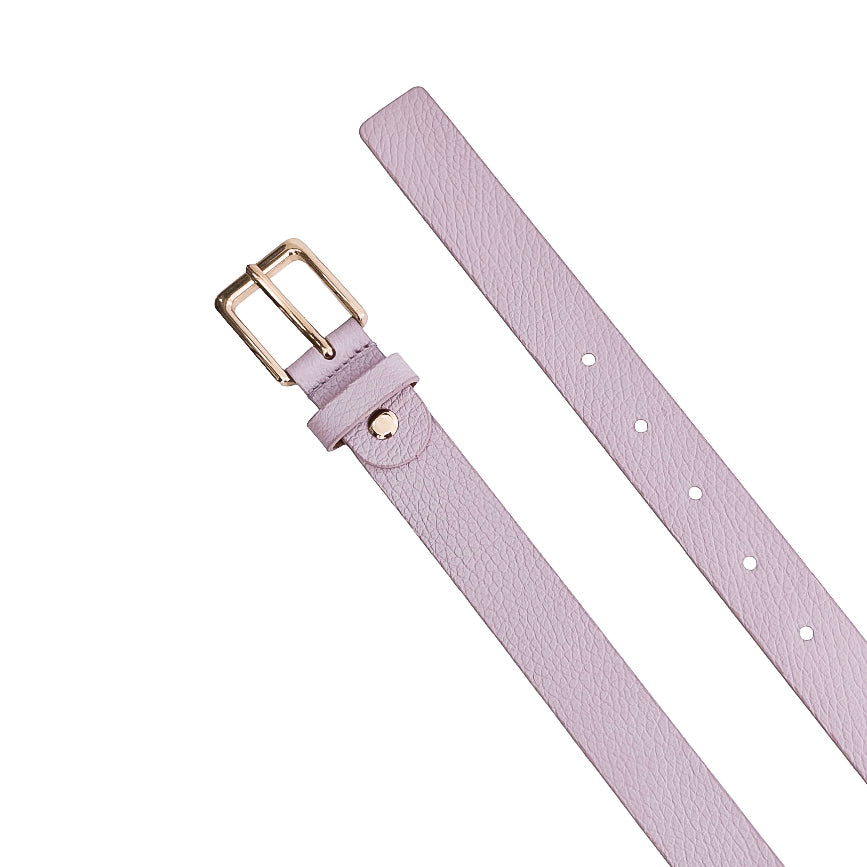EMILIE-BELT-accessori-cinta-vista-sopra-fibbia-vitello-lilla