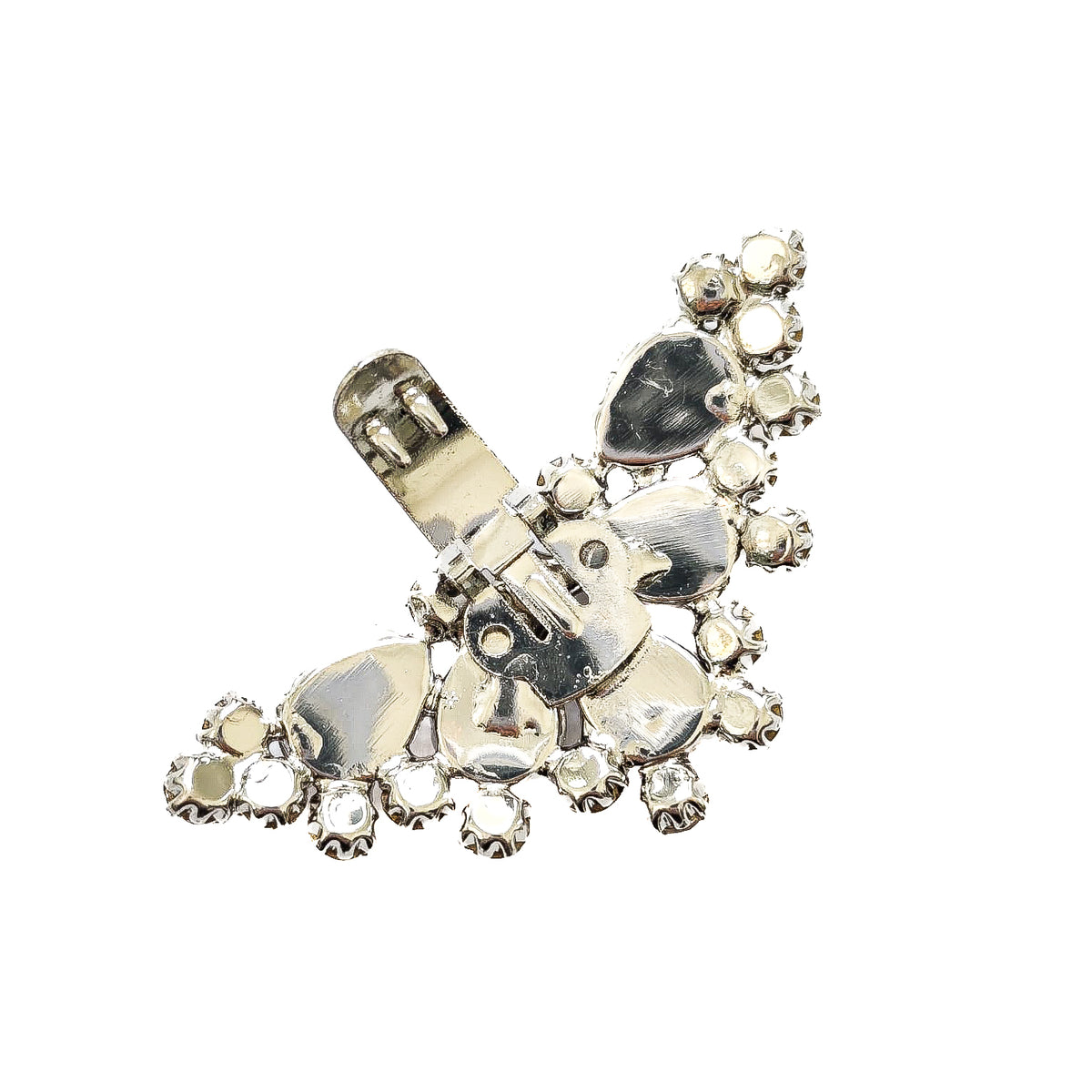 FALENA-CRISTALLO-accessorio-per-scarpe-clip-vista-aperta-metallo-argento-strass-cristallo