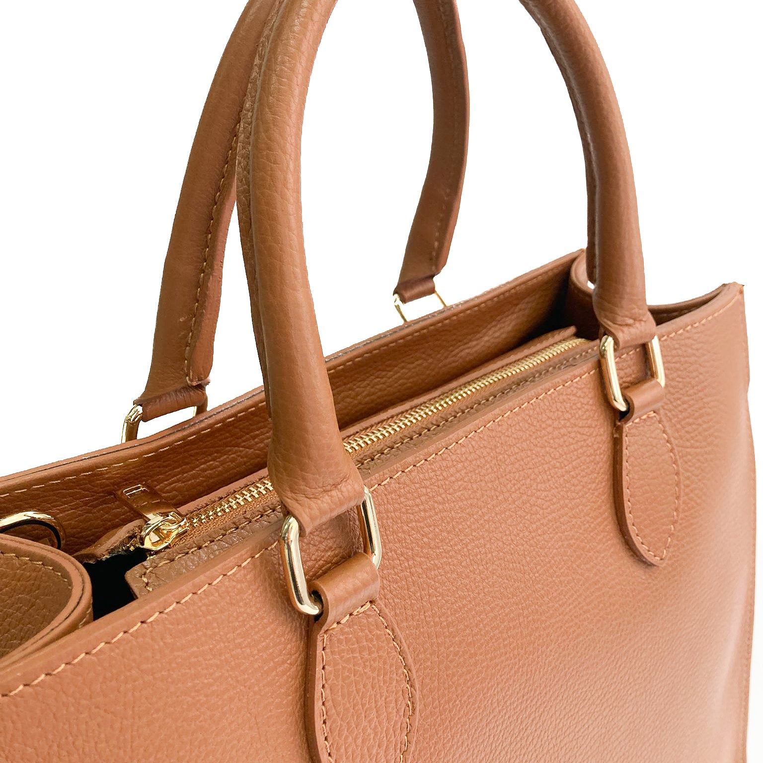 FRANCOFORTE-BAG-borse-vista-vicino-manici-vitello-cuoio