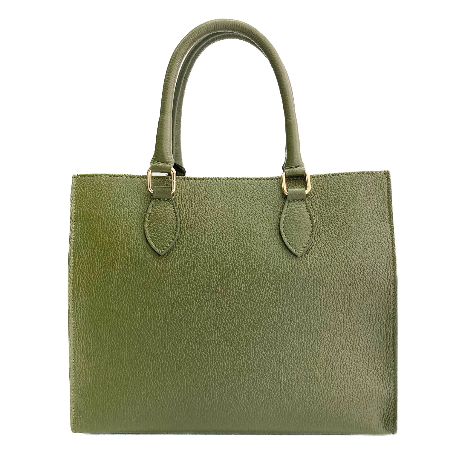 FRANCOFORTE-BAG-borse-vista-frontale-vitello-verde-militare