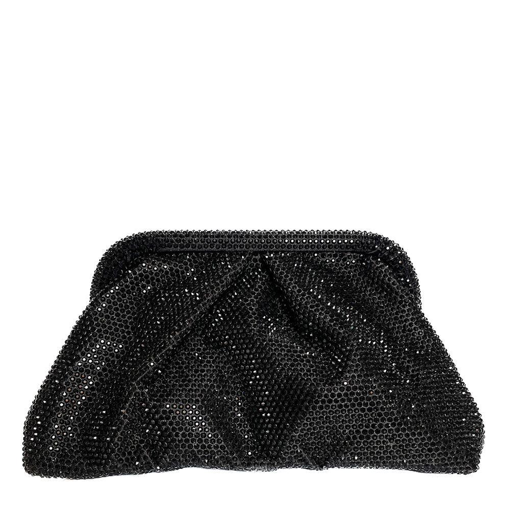 GAVI-BAG-borse-pochette-vista-frontale-chiusa-tessuto-strassato-nero