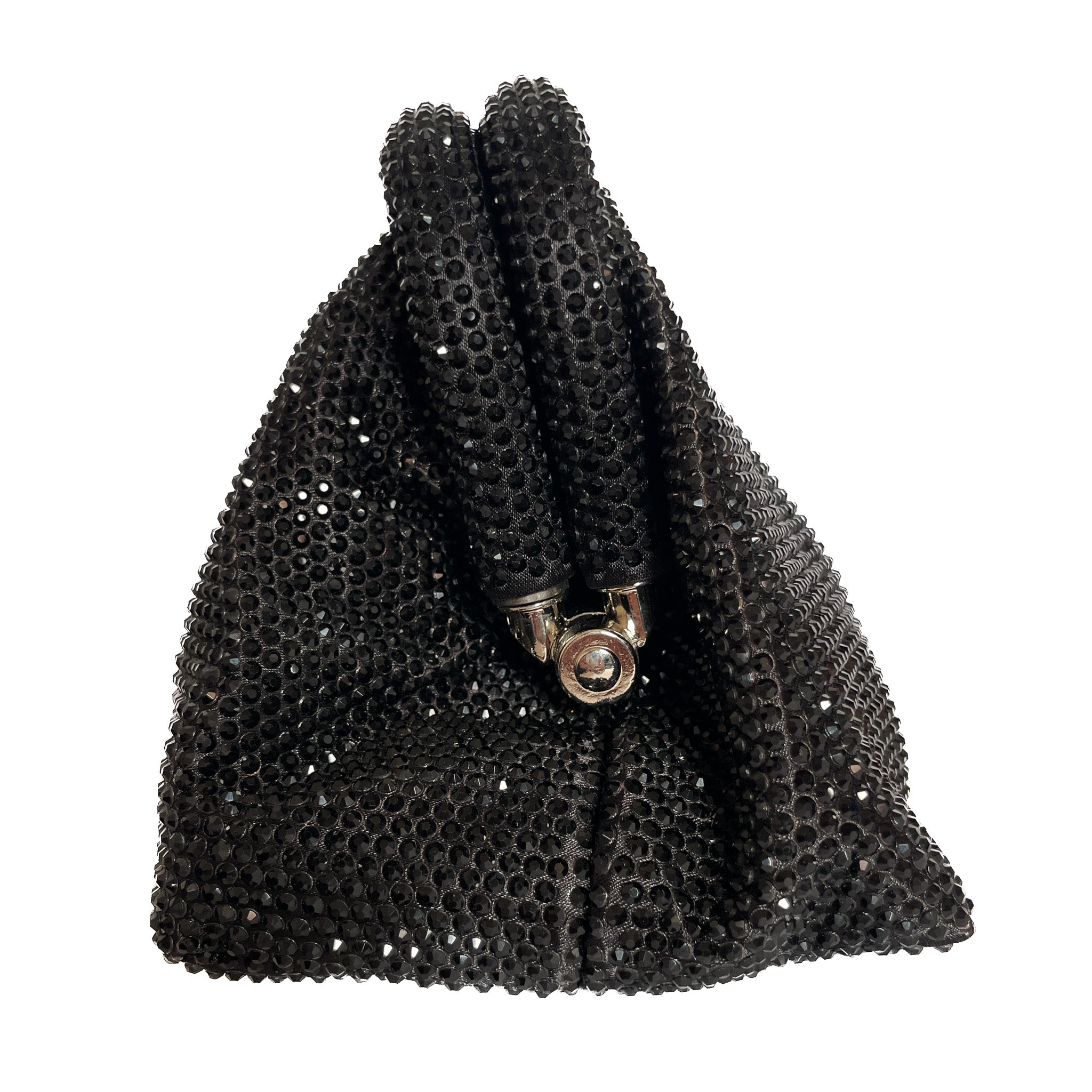 GAVI-BAG-borse-pochette-vista-laterale-chiusa-tessuto-strassato-nero