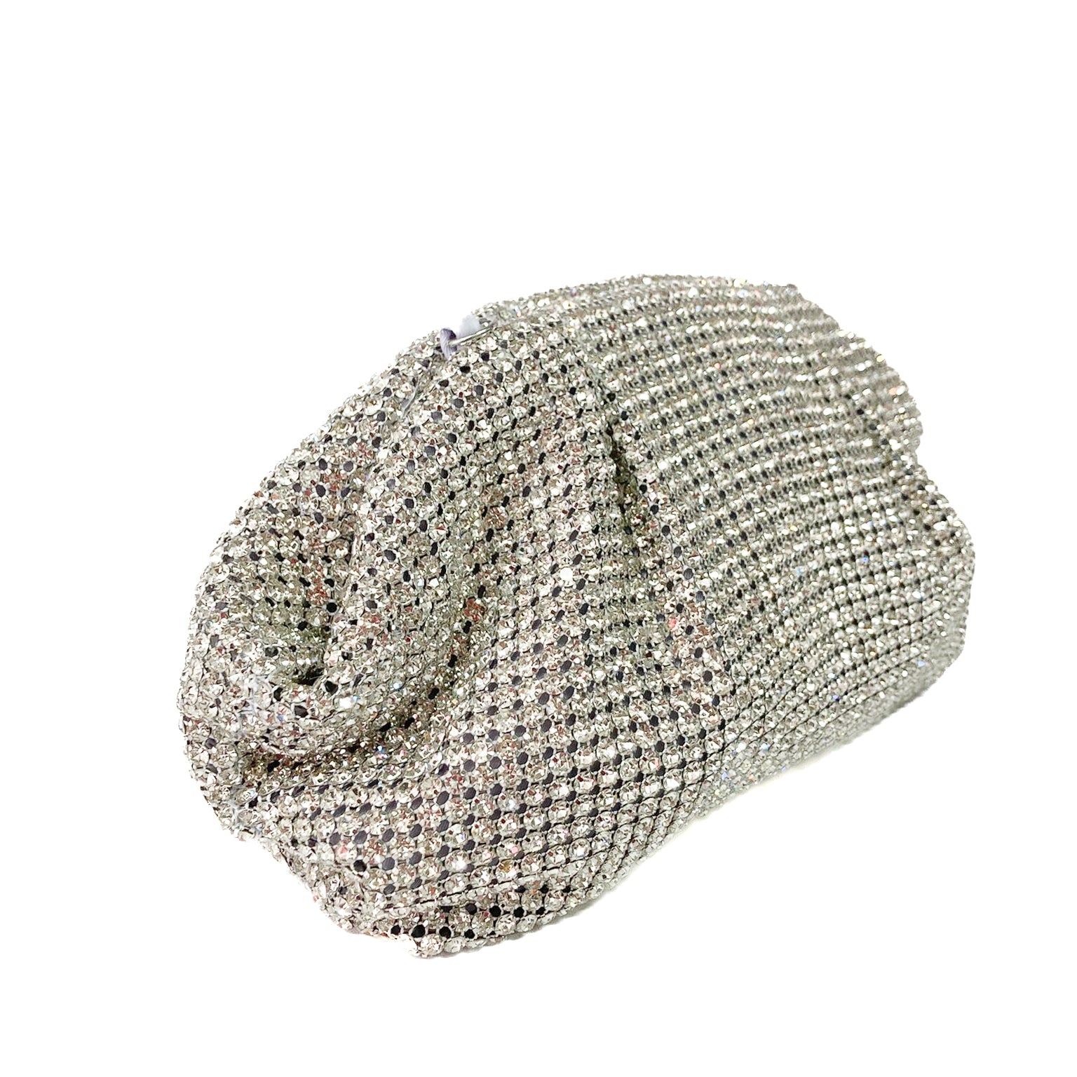 GORIZIA-bag-borse-pochette-vista-laterale-chiusa-tessuto-argento-strass-grandi-cristallo