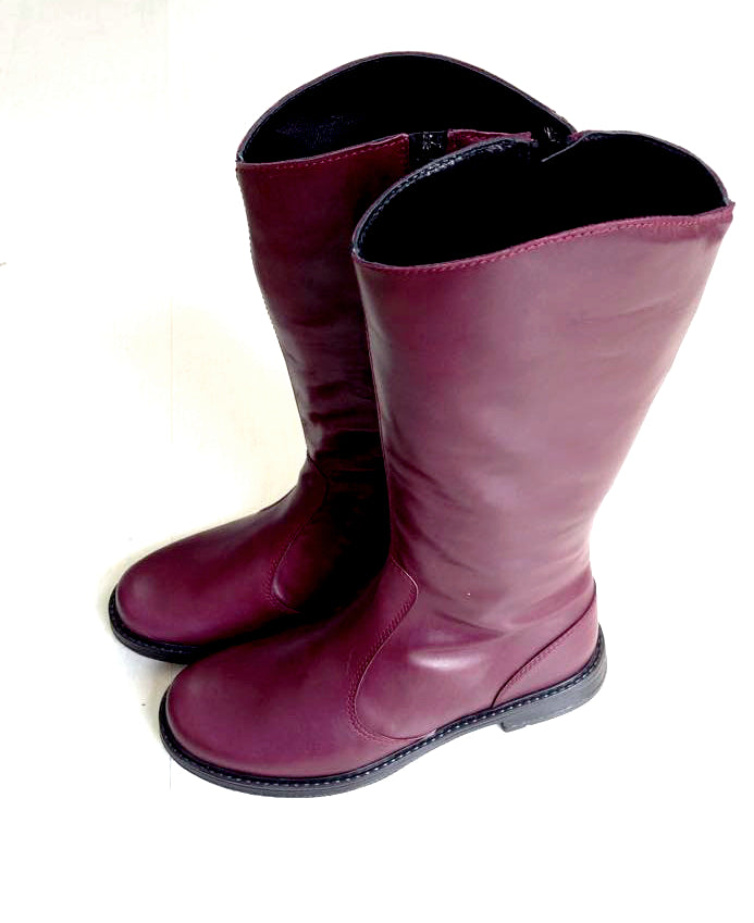 INOCENCIA-stivale-vista-punta-sopra-paio-vitello-bordeaux