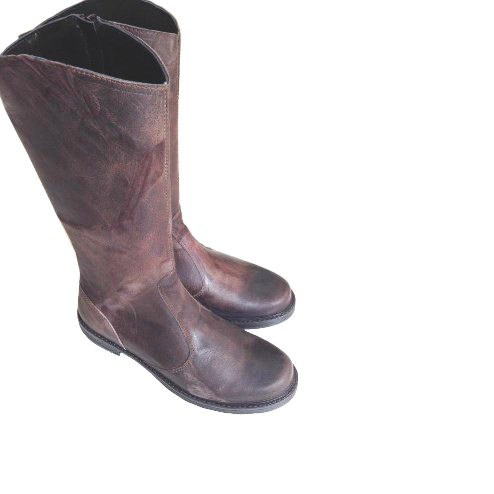 INOCENCIA-stivale-vista-punta-sopra-vitello-satampa-cerchi-testa-di-moro